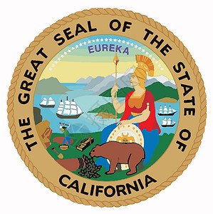 加利福尼亚州海印章绘画插图海豹背景图片