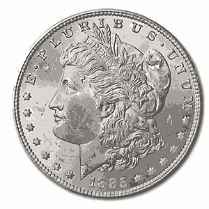 US 硬币背景图片