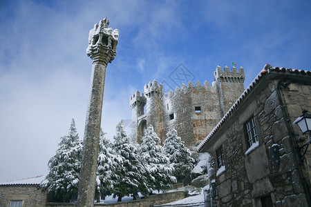 雪诺索城堡葡萄牙老的高清图片