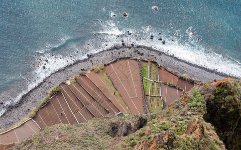 Cabo Girao 视图点沿海支撑场景海洋牧场海岸岩石风景海岸线卡波背景图片