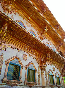斋浦尔印度老哈维里的景色背景图片