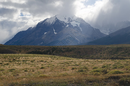 百内托雷斯智利地质的高清图片
