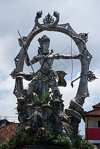 环形标志雕像雕塑文化艺术背景图片