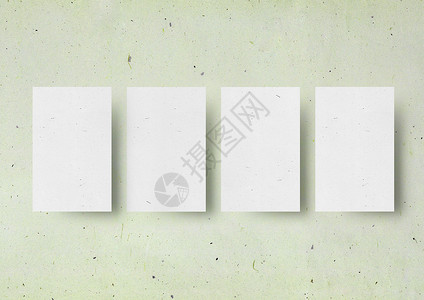 名片模型模板日本绿色美纹纸 ba小样商业卡片公司阴影墙纸插图坡度邀请函样机背景图片