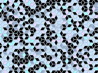 混沌马赛克抽象几何四柔和色彩混沌菱形格子坝背景