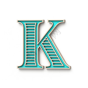 经典老式字体字母 K 3背景图片