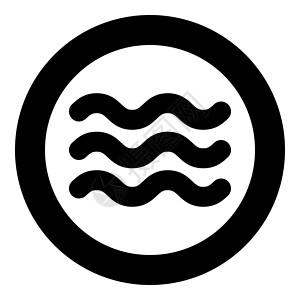 水洗唛墙纸符号图标上的可水洗特别耐指定圆圈黑色矢量图平面样式图像插画