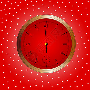 X质量时钟怀表艺术金子插图守时派对庆典时间艺术品手表背景图片