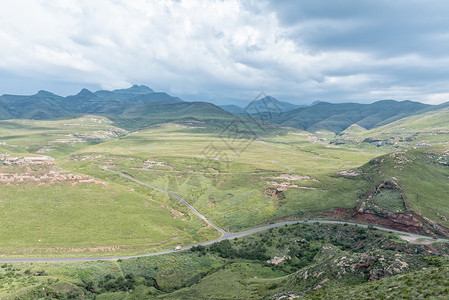 伍德豪斯步道从Glen Reenen附近的Wodehouse小道向南看背景