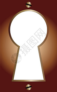 Bras 键眼钥匙黄铜金属背景图片