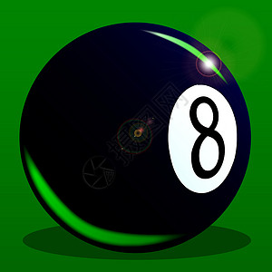 八号球艺术圆形游戏台球桌子插图数字圆圈艺术品运动背景图片