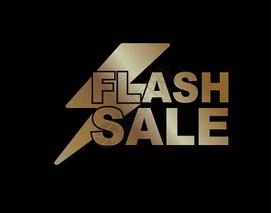 带有拇指 ico 的渐变金字 FLASH SALE背景图片