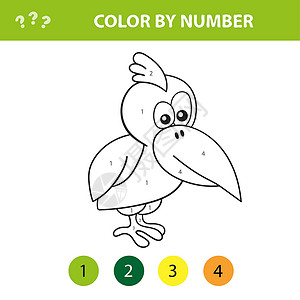 教育儿童游戏 按数字排列图片 用鸟的彩色书籍Name染色乘法童年学校艺术幼儿园注意力工作数学孩子们背景图片