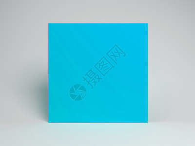 3d 渲染抽象讲台背景  Abstract3d 渲染白色背景与蓝色 rectangl插图地面场景小样作品科学产品工作室空白广告背景图片