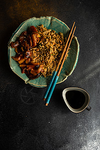 酸甜苦辣传统中国食品木板芝麻筷子环境晴天大豆制品食物蔬菜乡村背景