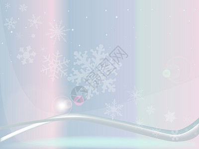 圣诞卡回滴粉色蓝色下雪季节性雪花新年庆典插图薄片背景图片