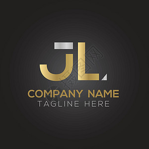创意字母 JL 标志设计矢量模板 初始链接字母 JL 标志设计技术营销金融商业网络极简会计品牌咨询标识背景图片