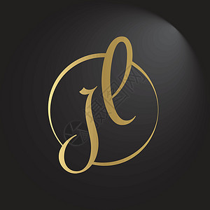 创意字母 JL 标志设计矢量模板 初始链接字母 JL 标志设计公司主义者极简首都网络建造标识商业金融市场背景图片