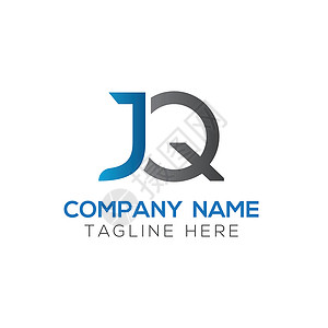 创意字母 JQ 标志设计矢量模板 初始连接字母 JQ 徽标设计建造咨询网络商业标识链接金融公司主义者技术背景图片