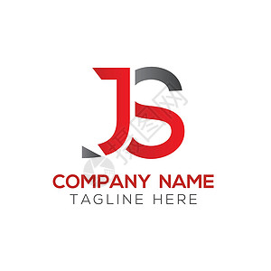 js动效创意字母 JS 标志设计矢量模板 初始链接字母 JS 标志设计品牌主义者建造会计营销极简商业公司网络金融插画