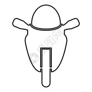 摩托车运动类型种族类图标轮廓黑色 vecto背景图片