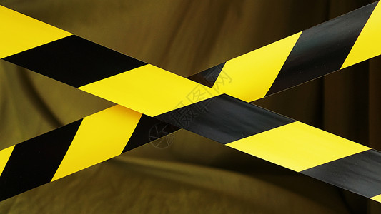黄色和黑色黑色和黄色条纹胶带 禁区边界背景