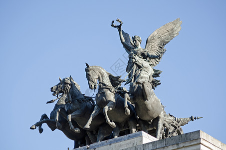 惠灵顿拱门纪念碑的联队胜利高清图片