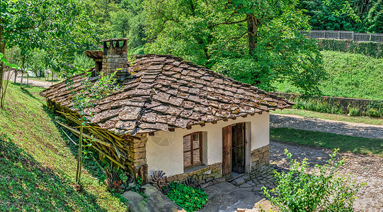 保加利亚Etar 建筑工程人文地理综合体文化博览会栅栏假期旅游植物历史吸引力森林村庄背景图片