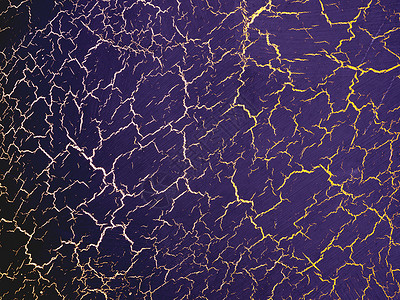 带有金色裂纹的深紫色纹理 具有裂纹效果的表面背景图片