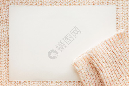 抽象针织背景与透明纸 有袖羊毛衫 针织图案的特写图片背景图片