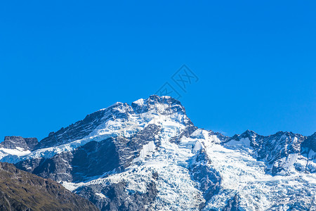国家公园 新西兰 大洋洲旅行公吨国家顶峰风景冰川蓝色天空公园旅游背景图片