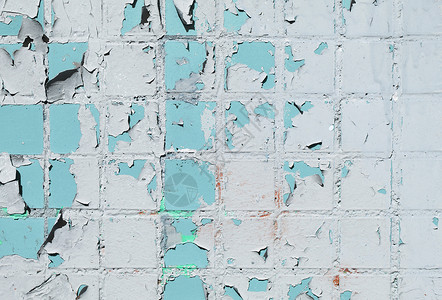 天气晴雨蓝油漆砖墙壁纹理 城市街道后盖格鲁背景图片