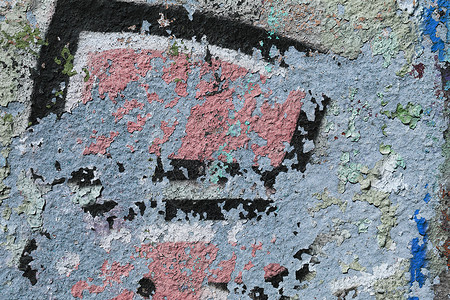 风化的涂鸦墙 城市街头艺术之美 纹理背景墙纸文化创造力街道艺术品背景图片