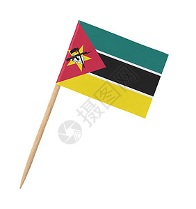木棍上的莫桑比克纸面小旗背景图片