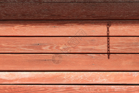 水平彩绘木板纹理 清晰的木制背景与挂链阴影背景 水平沿方向背景图片