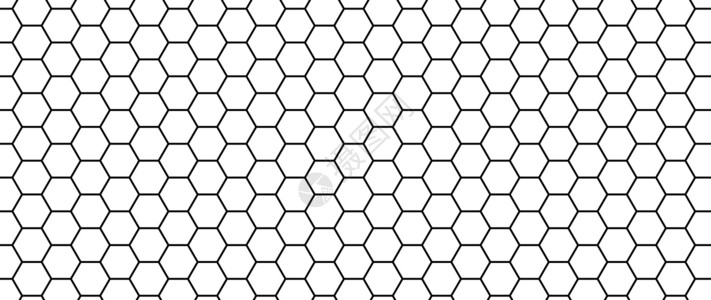 六角形无缝模式 蜂窝矢量纹理 未来的六角形简单结构 纺织用现代网眼 蜜汁背景图片