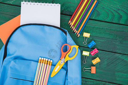 铅笔袋教育儿童的蓝包包背包Blue袋背包笔记本学习大学工具行李补给品蓝色铅笔涂鸦者作品背景