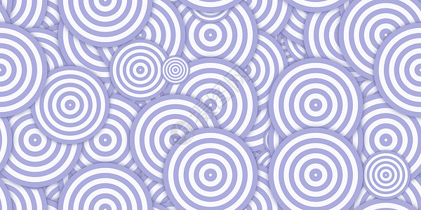 紫色圆圈同心多边形背景 无缝催眠迷幻成分背景图片