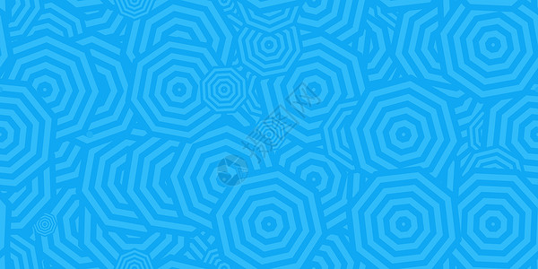 蓝色八边形同心多边形背景 无缝催眠迷幻成分背景图片