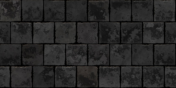 岁石砖无缝纹理石头板岩3d正方形衬垫插图宽慰护岸石工套管背景图片