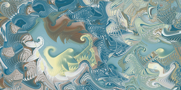 绿色蓝色海漩涡背景 抽象海洋大理石花纹曲线纹理 航海螺旋壳无限背景线条波浪状盘旋波浪墨水作品插图溪流旋转背景图片