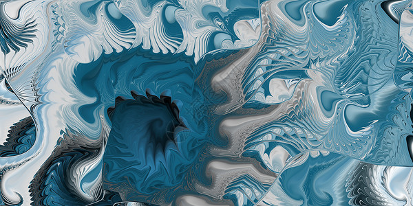 深蓝色海漩涡背景 抽象海洋大理石花纹曲线纹理 航海螺旋壳无限背景背景图片