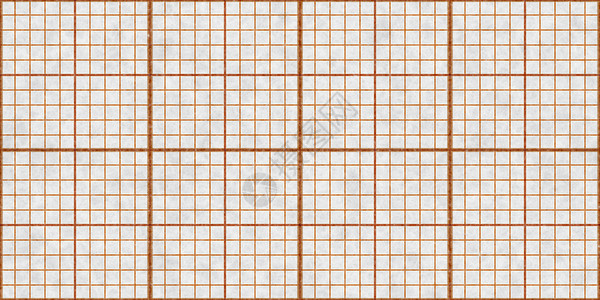 橙色无缝毫米纸背景 平铺图形网格纹理 空内衬图案空白作图数学橙子背景图片