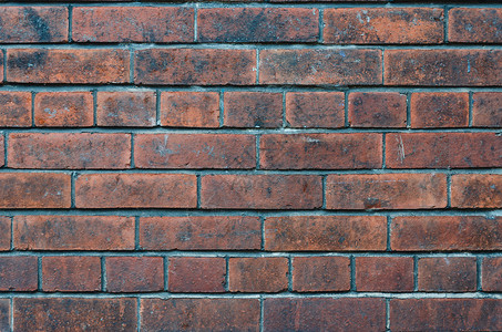 旧红砖墙风化红色老化水泥乡村黏土砖墙背景图片