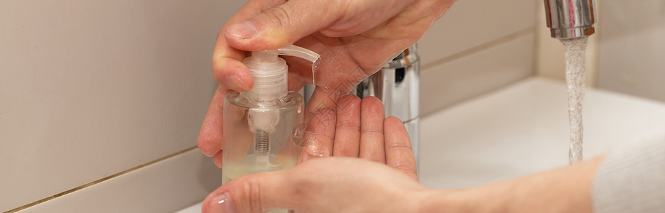 液体肥皂人用肥皂洗手和护花浴 防止冠状病毒液体保健凝胶织物棉布安全外科卫生呼吸服务背景