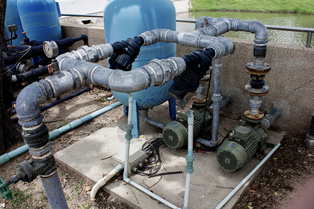 电动泵水安装机械机器建筑工作气体公用事业工厂控制技术背景