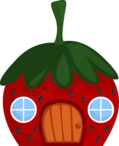 草莓屋插画