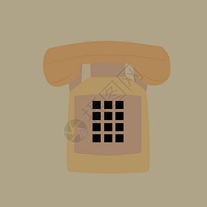 白色背景上的旧复古电话服务拨号办公室古董黑色技术艺术背景图片