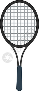 白色背景上的网球拍球拍插图闲暇娱乐活动比赛竞争艺术竞赛游戏背景图片