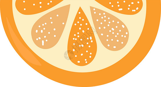 白色背景上的橙色水果热带插图果汁橙子食物背景图片